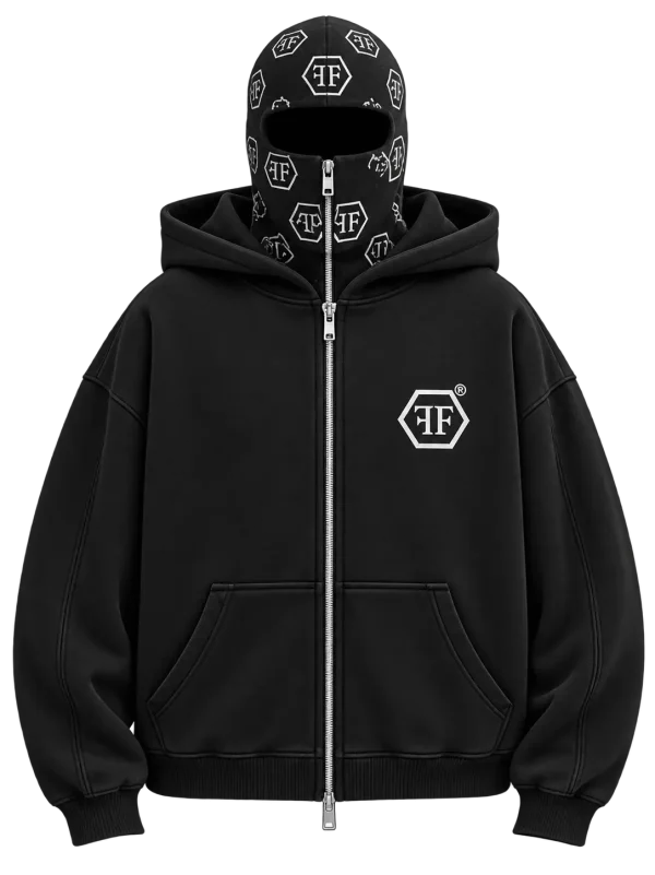 Ferri Ferrucci Shadow Oversize Fermuarlı Hoodie